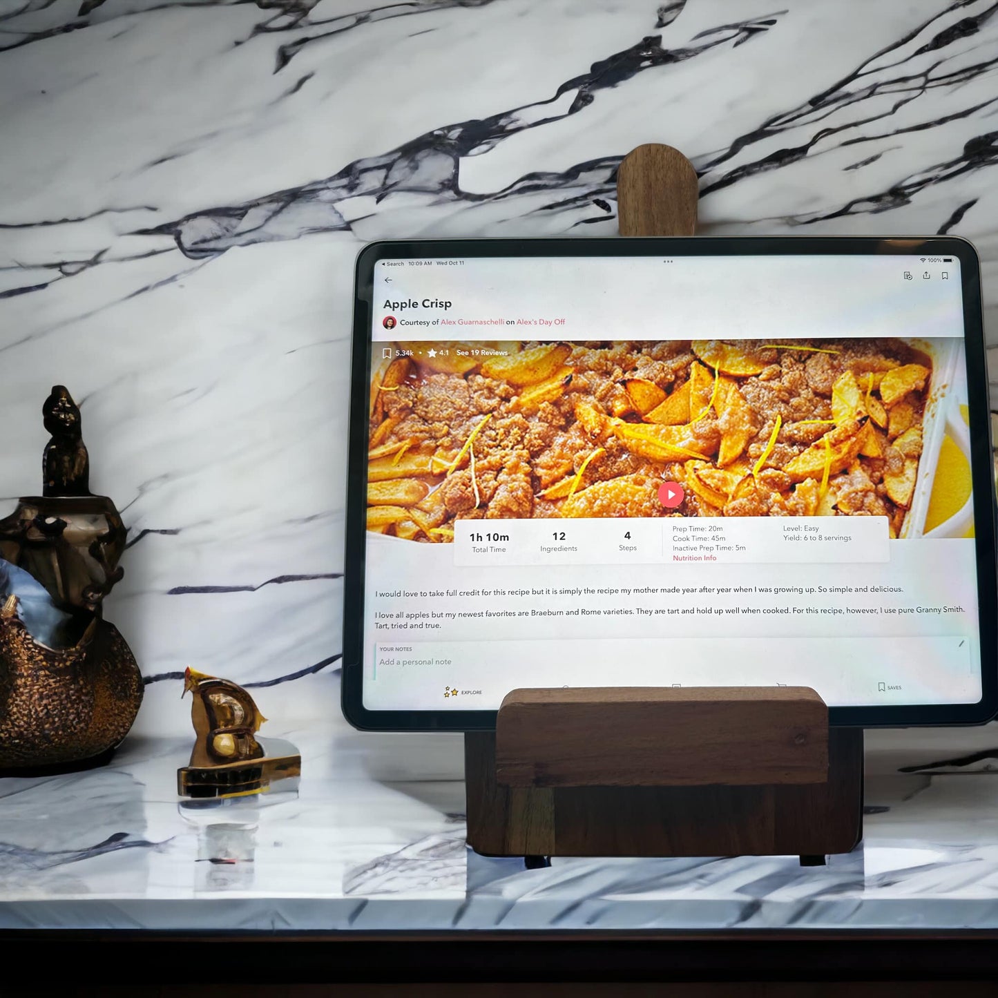 Customizable Recipe and Tablet Stand